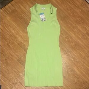 Crown & Ivy Green sleeveless Sheath Dress soft and stretchy size large